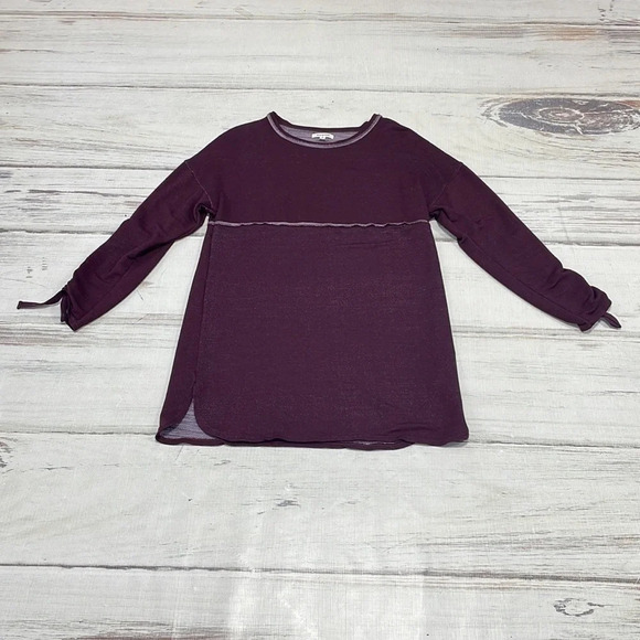 Max Studio Midi Sweater Dress Long Sleeve Maroon Red Size Medium M - Picture 11 of 16